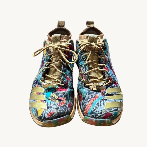 Adidas Size 10 Black Brown Gold Iconic Trainer NYC Legend Pack Shoes BY3305 - Picture 6 of 14